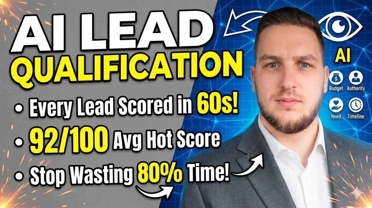 Kerim Alihodza explains how AI Lead Qualification: Every Lead Scored in 60 Seconds works | CreativeComplete